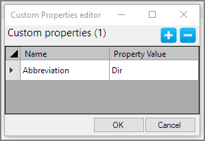 Sample Custom Properties Entry