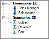 Example of a VI Tunnel output object's tree grid