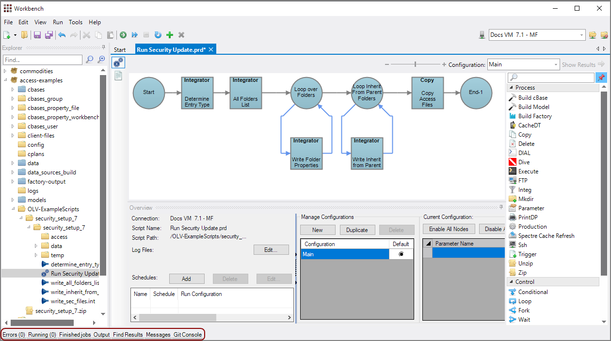 Workbench Status Bar