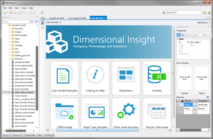 Example DiveTab GUI Tab