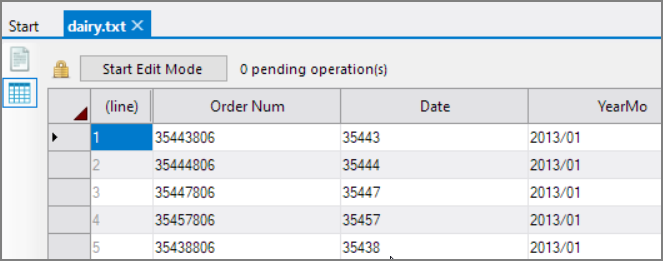 Using Table Editor
