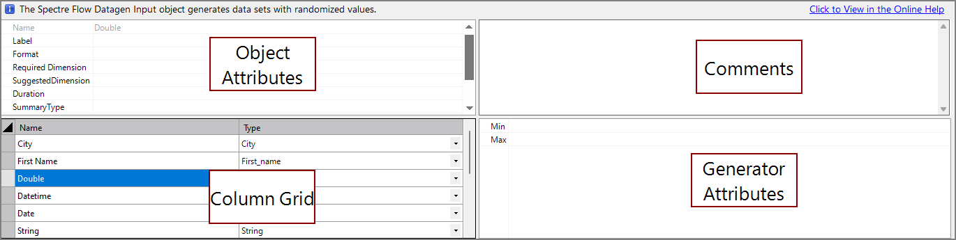 Spectre Flow Datagen Object Attributes