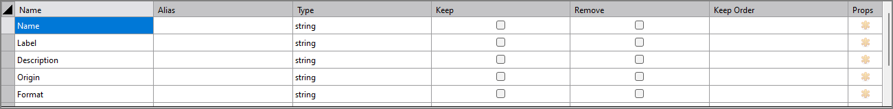Spectre Flow Metadata Process Node Column Grid