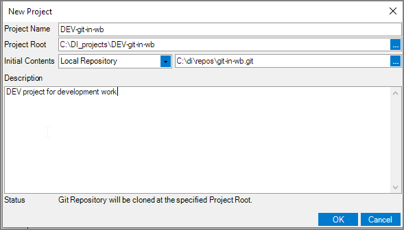 Ne Project Creating a New Project with Git