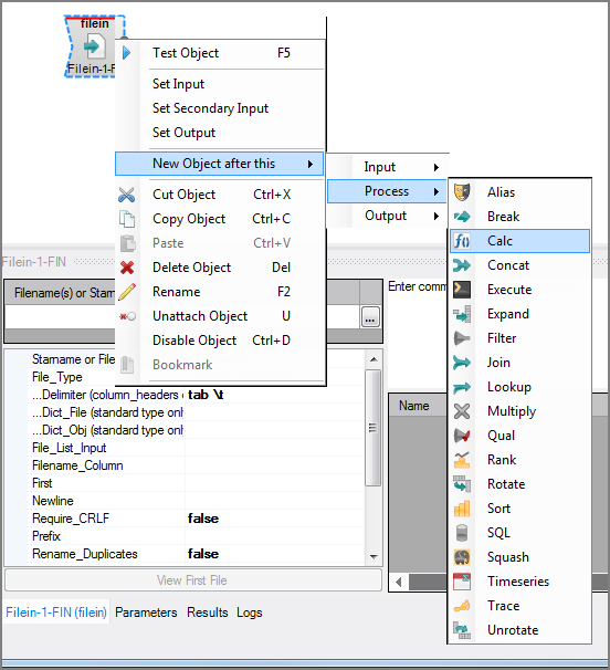 C Insert Object Syntax Command Context Menu Commands