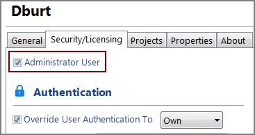 Set Administrator User