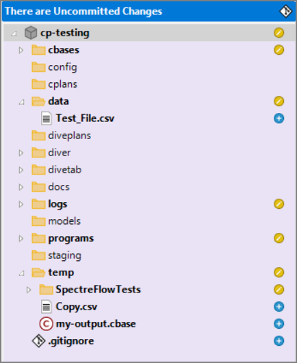 File Status with Version Control