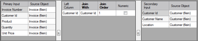 Join grid showing example of column join