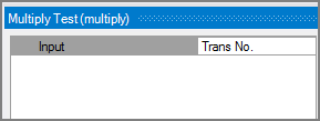 Example of the single Multiply object attribute - input