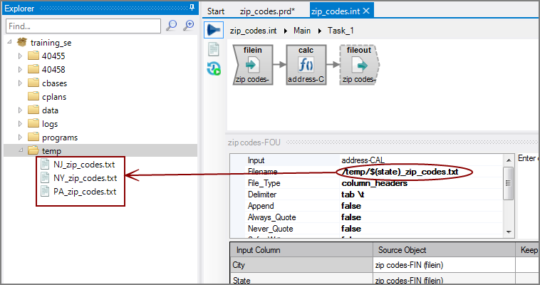 Parameter Used in Output File Name