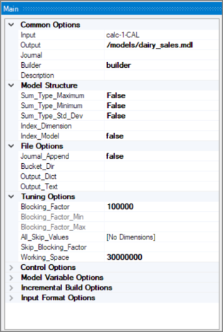 Builder control attributes