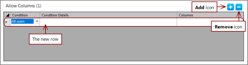 cBase Allow Columns with a new row.