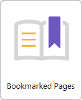 The Bookmarked Pages button.