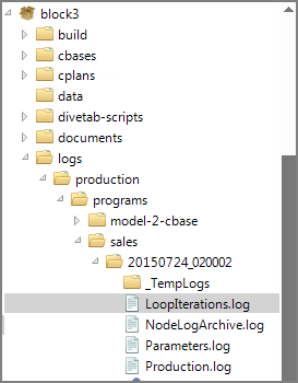 Production Logs in Explorer