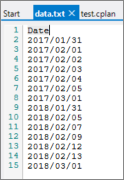 date data for lookup dive
