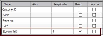 Column Grid with Parameter