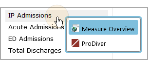 Measure overview click action.