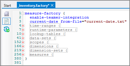 Factory Configuration File Basic Code Structure