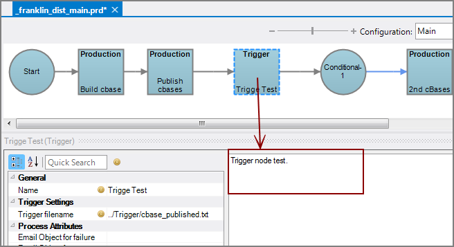 Production Trigger Node with comments