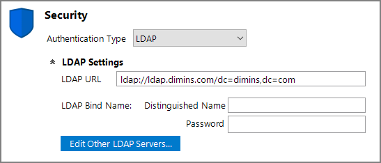 LDAP settings