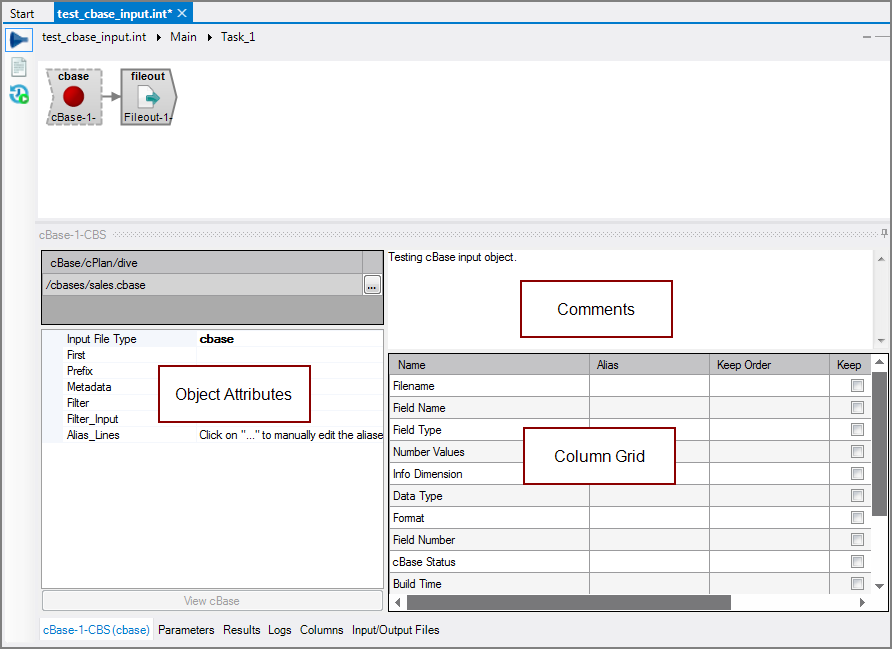 VI cBase Input Object All Panes