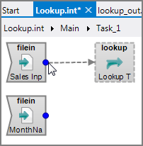 Connecting a primary input to a VI Lookup object