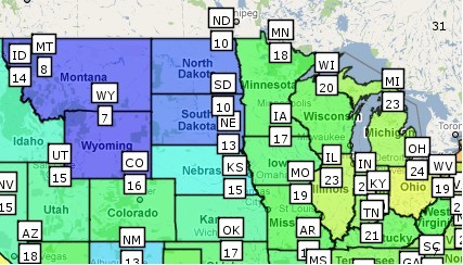 Figure 14 – Map chart