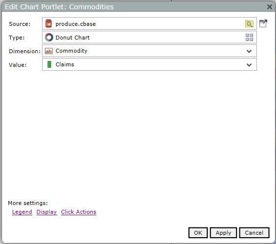 Figure1: Chart portlet edit dialog